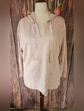 Jane & Delancey Velvey Heart Hoodie Plus Size 2X